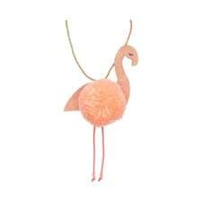 Flamingo Pompom Necklace - Ponpon Flamingo Kolye resmi